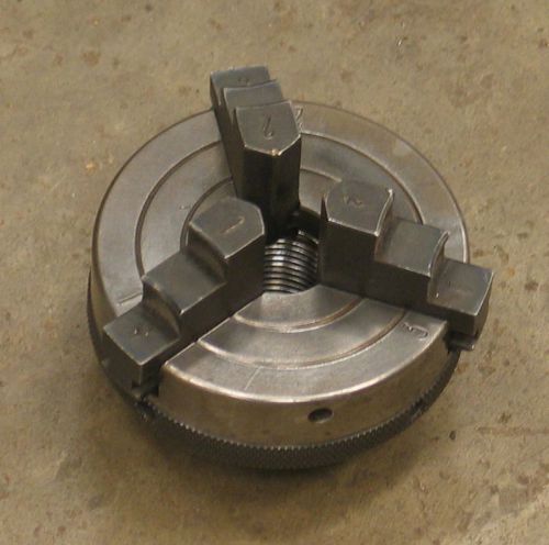 3&#034; dia 3-Jaw Chuck for Benchtop Lathe 1&#034;-12tpi Mounting Thread