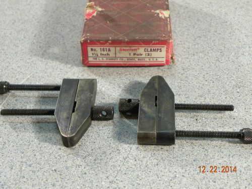 (2) Starrett # 161A Parallel Clamps 1  1/4 ” in box lot # 4