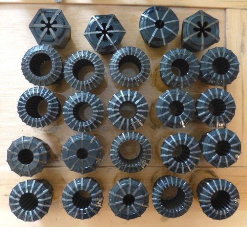 BIG ASSORTED LOT OF JACOBS RUBBER FLEX COLLETS *** 24 PIECES ***
