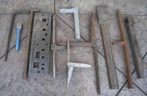 Pexto, Stake set w/  plate &amp; 10 anvils: Tinsmith, Blacksmith, Forge, Sheet Metal