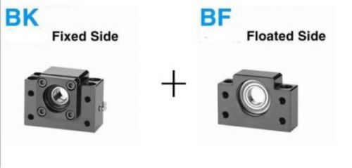 1 Set of Fixed Side BK10 &amp; Floated Side BF10 Ballscrew Ends CNC USG