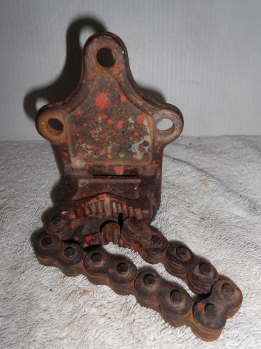 Vintage  genuine j.h. williams vulcan  no. 1 pipe chain vise for sale