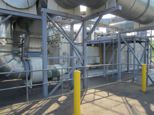 2002 44kcfm munters zeolite rotor concentrator rto recuperative thermal oxidizer for sale