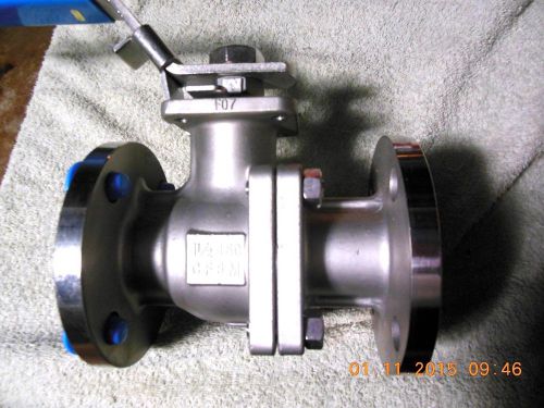 A-t controls 90-f1 ball valve 1-1/2&#034; class 150 / 316 ss / flanged for sale