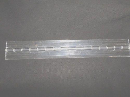 10 each clear PETG piano hinge 1-3/4&#034; x 12&#034;