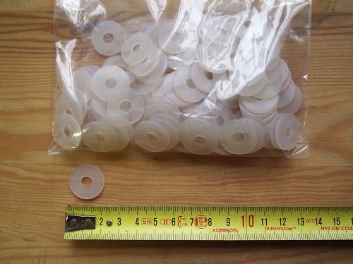 250 pcs. x silicone rubber washer / gasket  id 7mm x od 20mm x 2mm thk screws m6 for sale