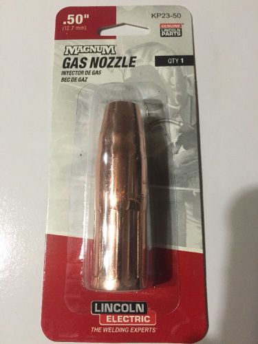 Lincoln electric kp23-50 copper fixed flush mig fixed nozzle 1/2&#034; (pack of 1) for sale