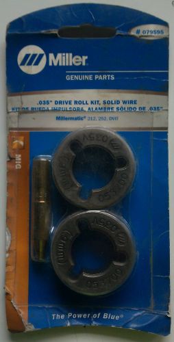Miller mig welding .035&#034; drive roll kit solid wire part # 079595 for sale