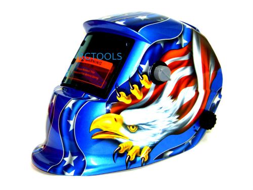 Welding helmet mask eagle stars auto-darkening solar grinding  ce din ansi colts for sale