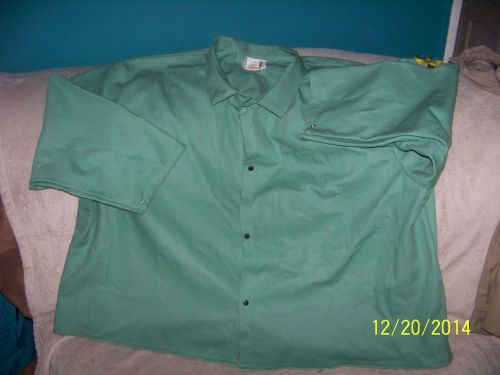Westex proban fr-7a green fr welding jacket size 6x...made in the u.s.a. for sale