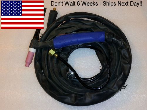 WP26 200 ampTIG Welding Torch w/ integrated button  4m/13ft  Ships from USA