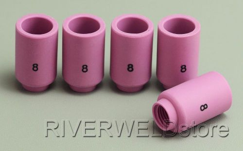 13n12 8# alumina nozzles cups fit tig torch sr db pta wp 9 20 series,  5pk for sale