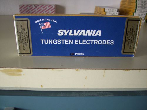 Sylvania Tungsten Electrodes Lanthana 1/4&#034; x 7&#034; Ground Finish One Point Five