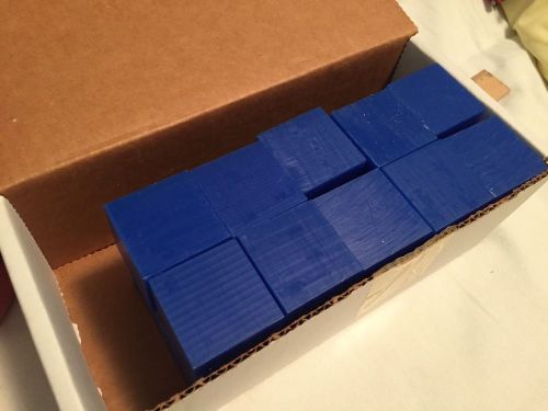 20 Machineable Wax Cubes (1.5&#034; x 1.5&#034; x 1.5&#034;) Blue
