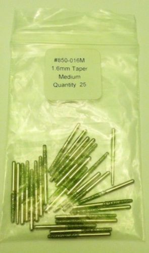 100 Diamond Dental Burs 1.6mm Round End Taper Glass Drill Bits Fits Your Dremel