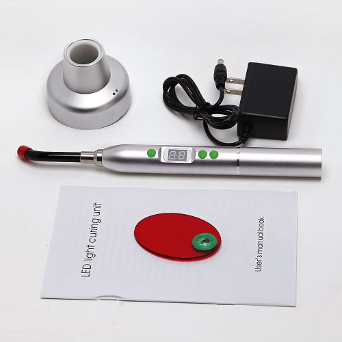 Wireless cordless 5w/1400mw dental led curing light lamp for lab silver  d2 for sale