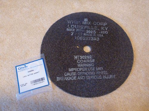 WHIP MIX~12&#034; MODEL TRIMMER WHEEL-MT 30292 COARSE WITH LOCK BUTTON GASKET #30096