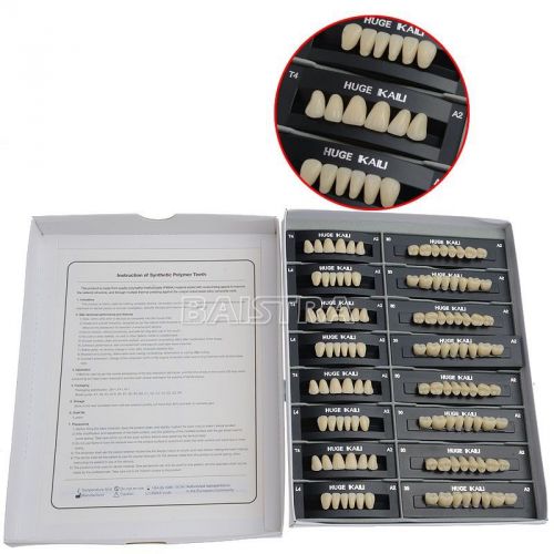 FDA CE Proved Dental Synthetic Resin False Tooth Denture 28pcs/set 4sets/box