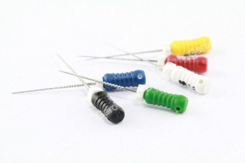 6pcs htm dental endodontic niti reamer files for hand 25mm (number:15-40) ce fda for sale
