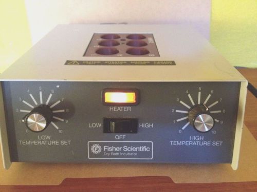 Fisher 145 &#034;isotemp&#034; dry bath incubator. 6x25mm block cat# 11-718 for sale