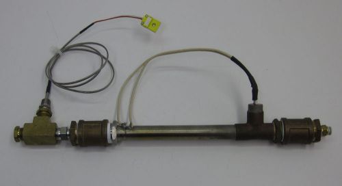 Omega omegalux in-line air heater ahp-7561 w/ fittings and thermocouple for sale