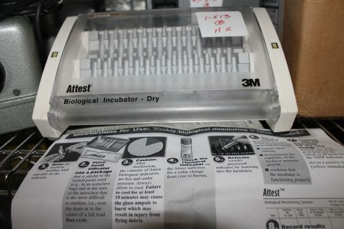 3m attest biological indicator incubator steam laboratory equipment cat 126 eg for sale