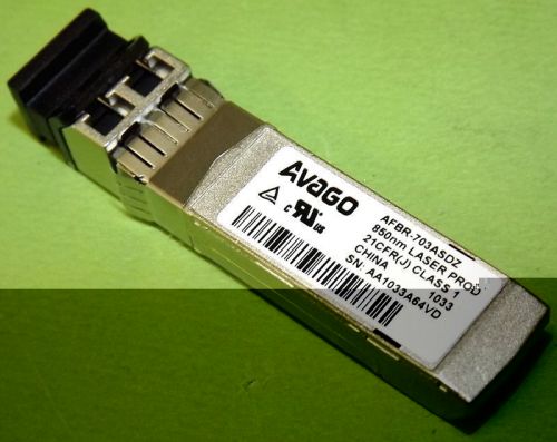 Avago AFBR-703ASDZ 10Gb SFP+ Transceiver 10GBASE-SR 850nm Short Wave LC