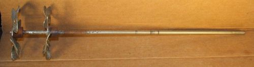 Twin Steel Stirrer Propeller, 5 Inch Dia, 3/8 Inch Diameter 24&#034; Shaft