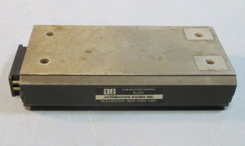 Automation gages 3&#034; travel linear positioning slide 5 x 2-1/4&#034; surface used for sale