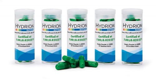 pHydrion Buffer Capsules: 1 Vial: 10 Capsules: pH 7