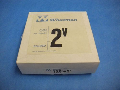 Whatman Lab Filter Paper 2V 15.0cm Box of 100 Folded Circles