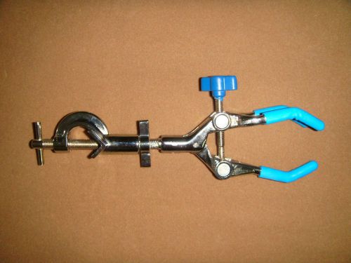 Three prong multiple direction buret clamp,single adjustable,0~60mm range for sale