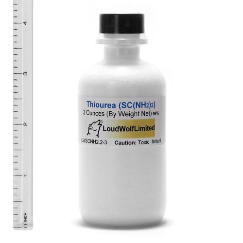 Thiourea  ultra-pure (99.9%)  fine crystals  3 oz  ships fast from usa for sale