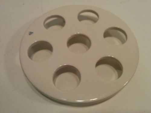 COORS COORSTEK 146mm Diameter Chemical Porcelain Desiccator Plate 7-30mm Holes
