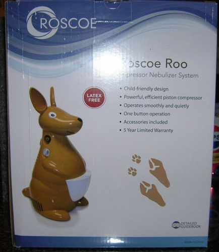 New kangaroo pediatric nebulizer, nebuliser, kid respirator, by roscoe medical for sale