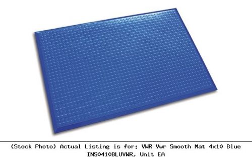 Vwr vwr smooth mat 4x10 blue ins0410bluvwr, unit ea lab safety unit for sale