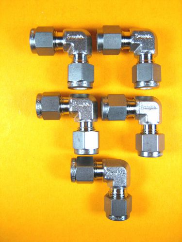 Swagelok -  ss-400-9 -  tube elbow connector 1/4&#034; npt (lot of 5) for sale