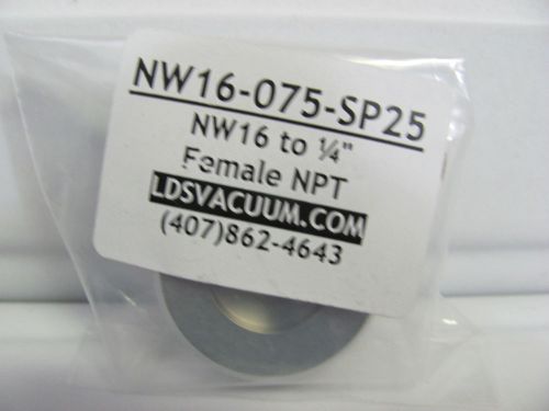 NEW Qty Of 1 NW-16 To 1/4&#034; Stainless Steel Female NPT SS  NW16-075-SP25