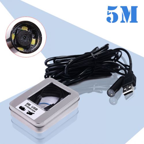 5M USB Borescope Endoscope Waterproof Inspection Snake Tube Home Video Camera UK