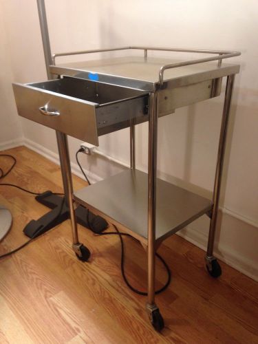 STAINLESS STEEL MEDICAL UTILITY CART