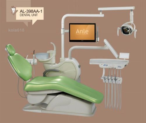 Computer Controlled Dental Unit Chair FDA CE Approved AL-398AA-1 Soft Leather