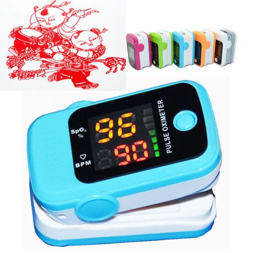 Fda ce led fingertip blood oxygen spo2 saturation pulse oximeter monitor for sale