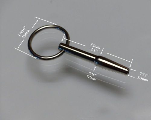 2.1&#034; 52mm mini urethral penis plug! stainless steel! hollow! free ship from usa for sale
