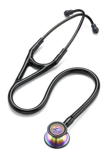 3M Littmann Cardiology III, Stethoscope, Black Color. Rainbow Finish-  3152RBW