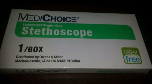 NEW In Box MediChoice Lighteight Single-Head Stethoscope