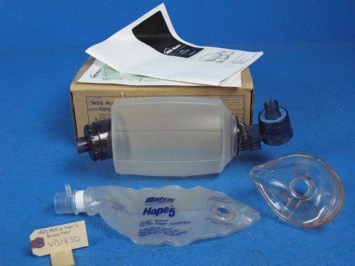 Mds matrx hope5 hope 5 resuscitator oxygen mask emer emt dental for sale