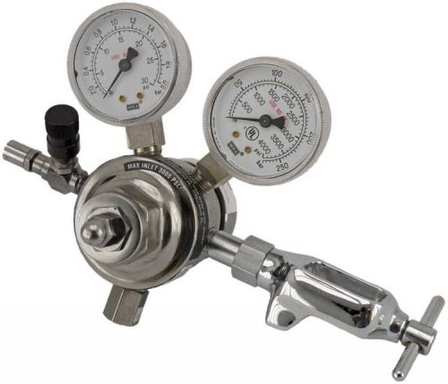 Bayer 477422 nitrogen/carbon monoxide/oxygen n2/co2/o2 regulator valve +gauges for sale
