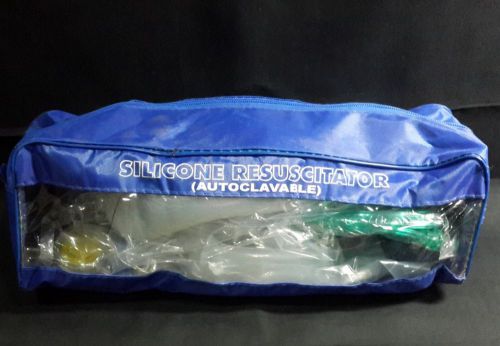 Cpr ambu bag manual resuscitator breathing bag valve mask  first aid new for sale