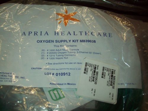 Apria healthcare oxygen supply kit # m839638 for sale