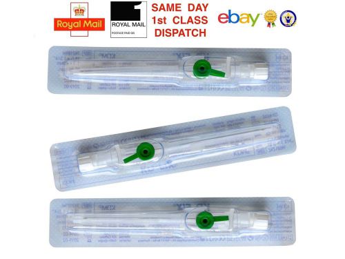 1 50 100 cannula venflon 18g 1.3x45 green wings port fast shipp blue ink cheapes for sale